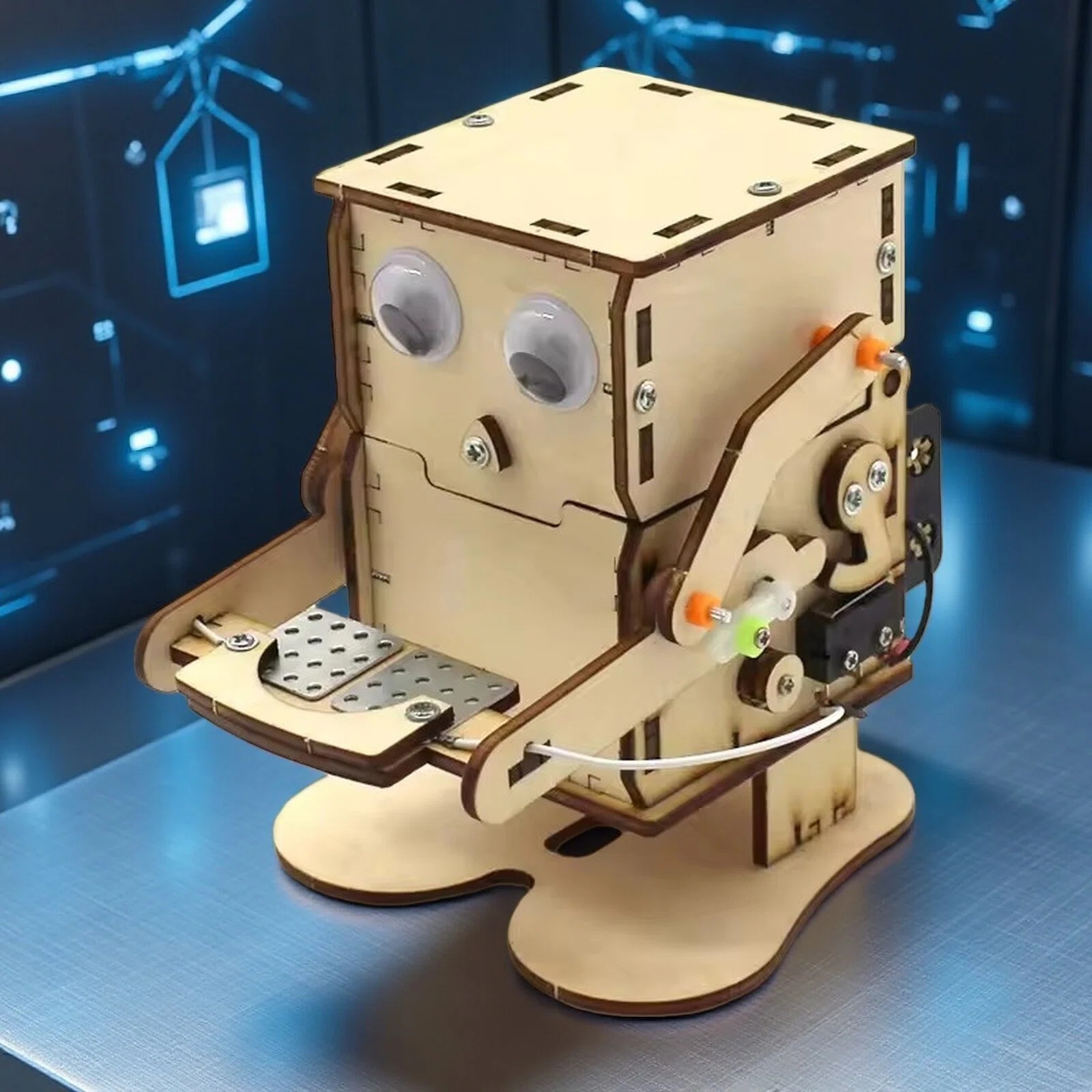 Science Diy Model - DIY Coin swallowing robot Coin Eating
