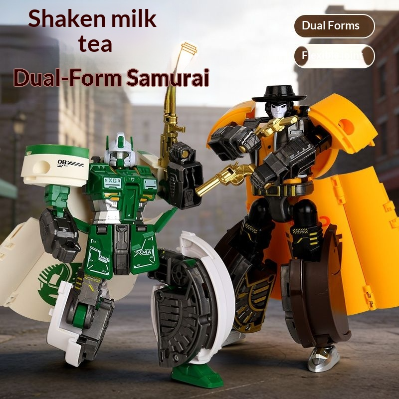Transforming toy milk tea warr - Science Robot incelemesi ve fiyatı