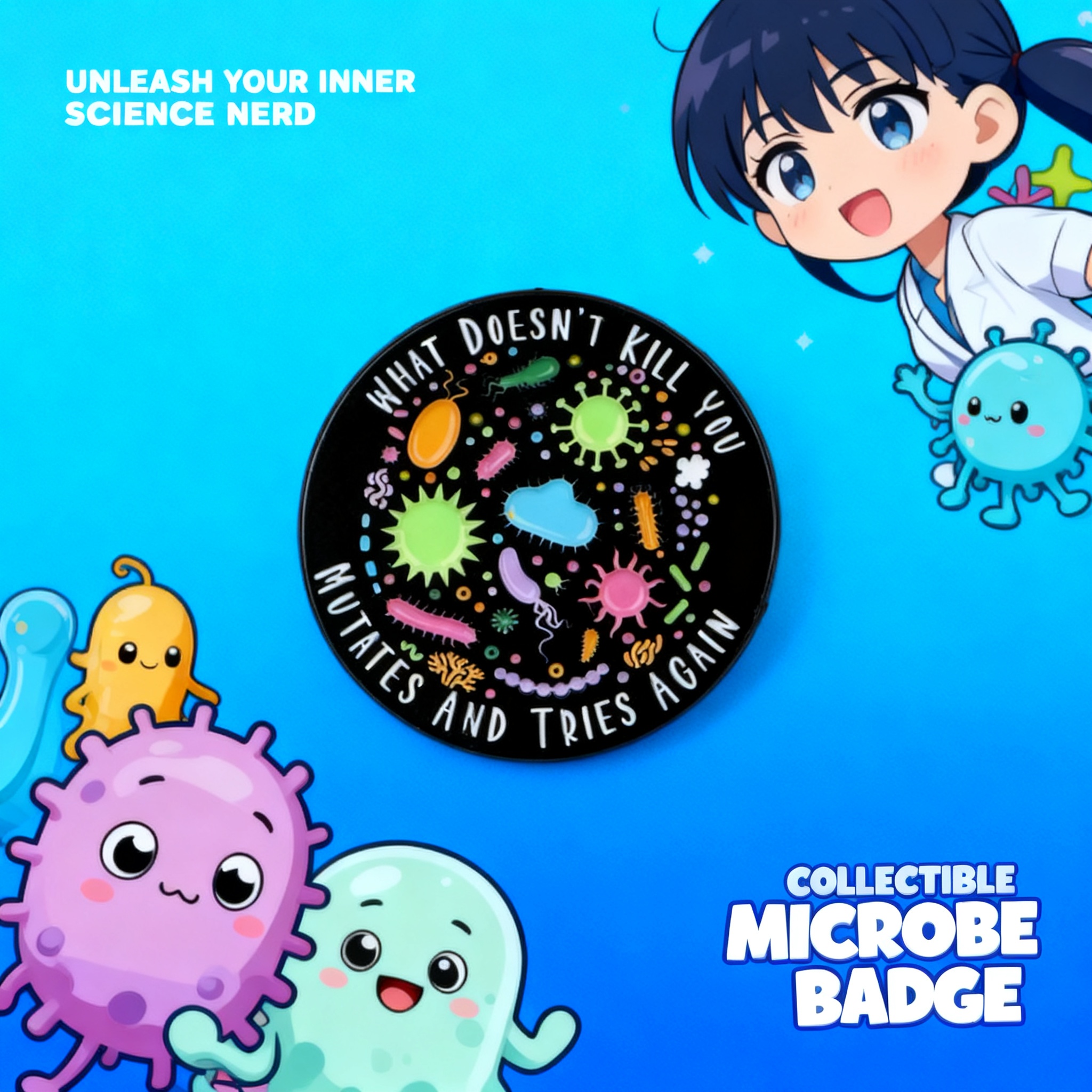 Bacterial Enamel Pin Nurse Doc - Science Toy incelemesi ve fiyatı