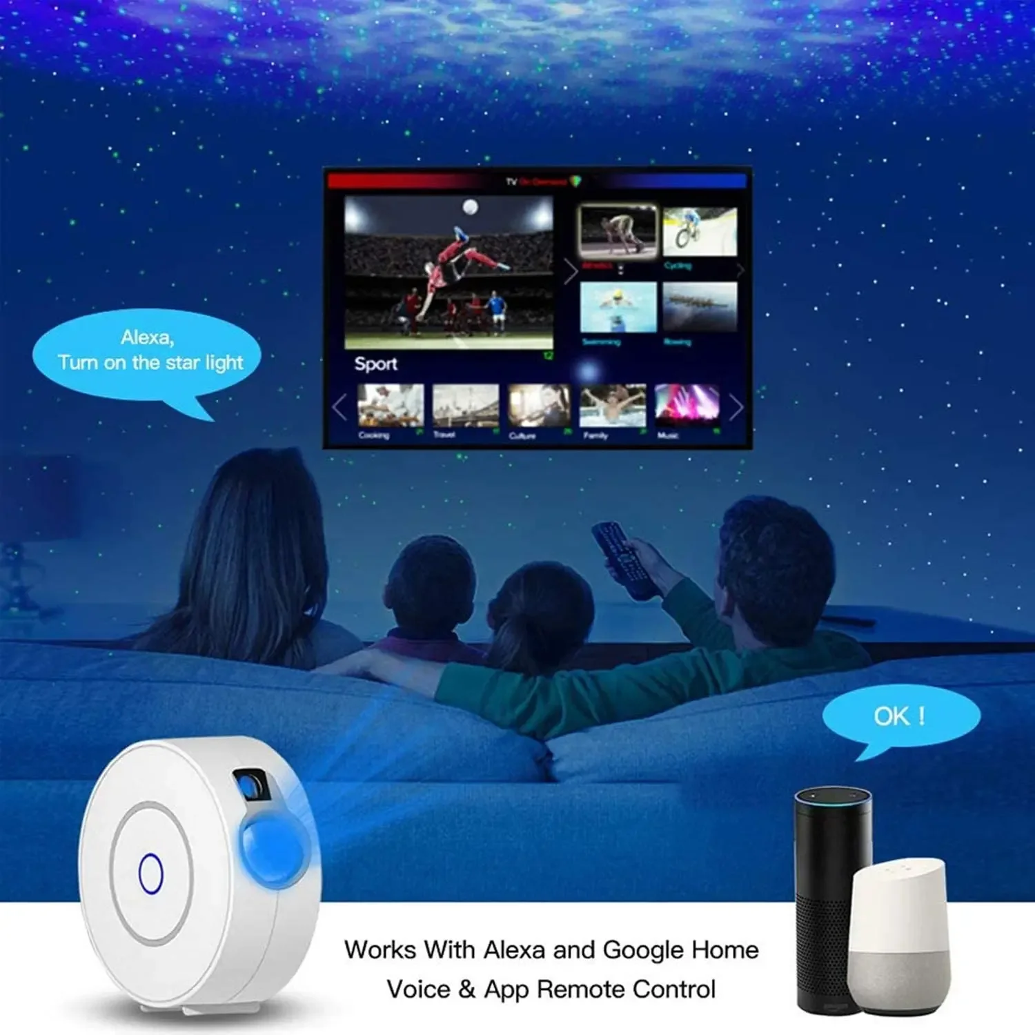 Tuya WiFi Intelligent Aurora G - Planetarium Projector Home incelemesi ve fiyatı