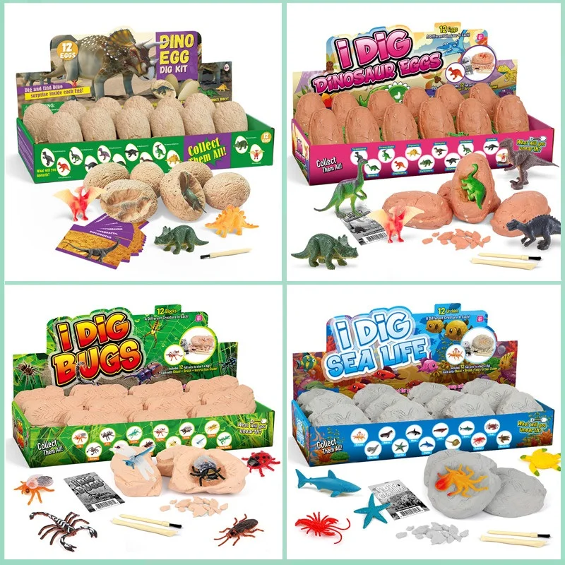 12PCS Archeological Dinosaur E - Science Toy incelemesi ve fiyatı