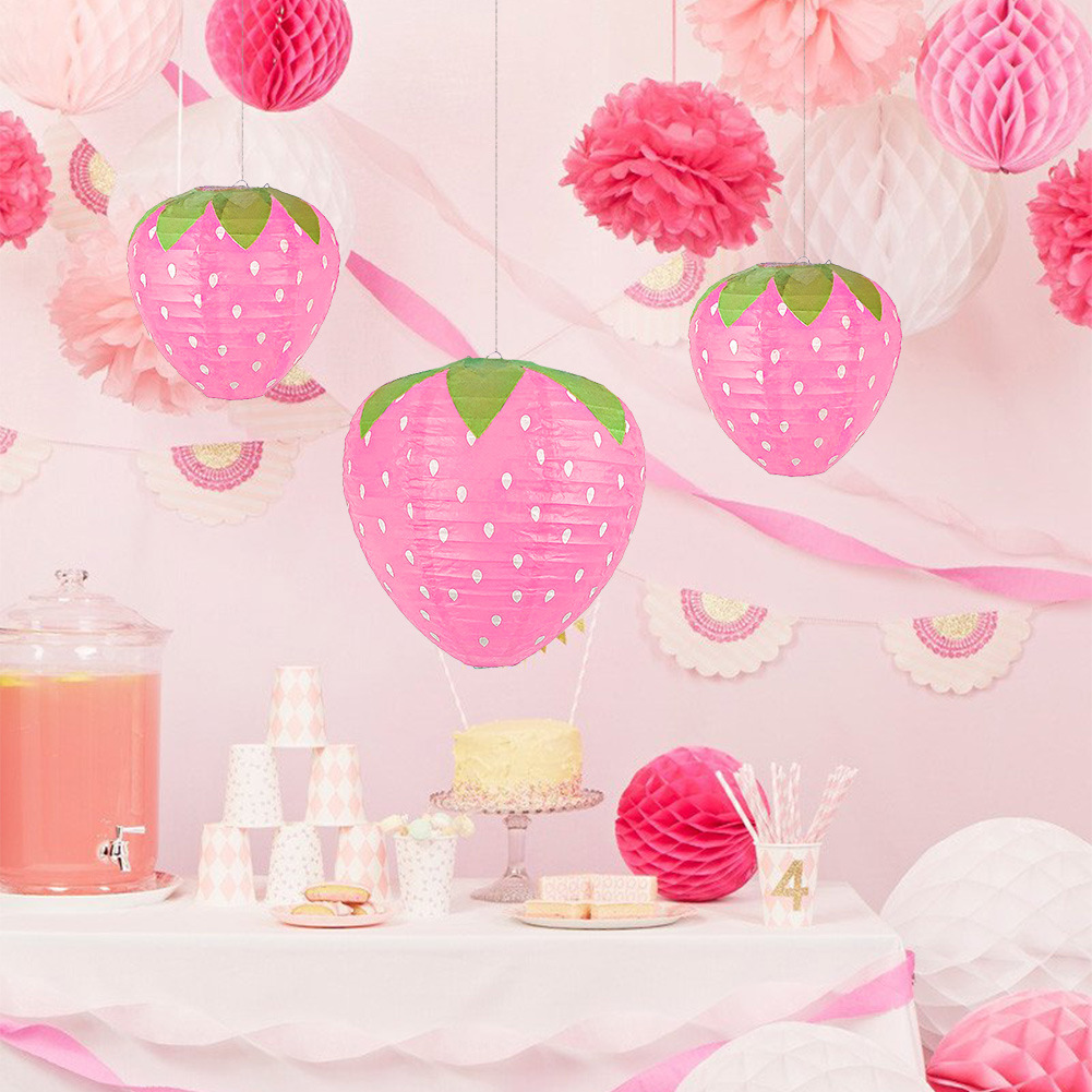 Pink Strawberry Paper Lantern  - Science Of Happiness incelemesi ve fiyatı