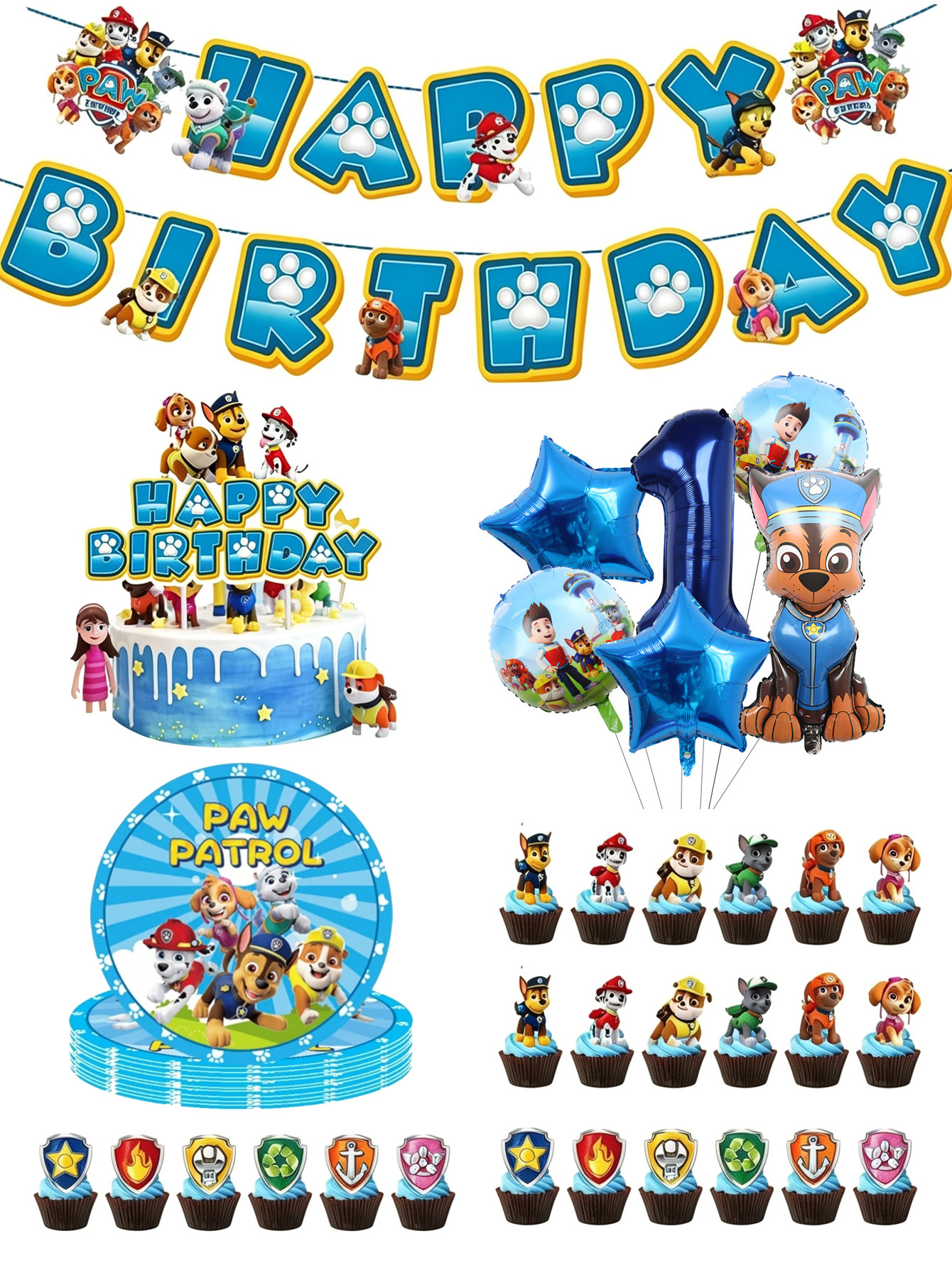 Paw Patrol Birthday Party Deco - Science Of Happiness incelemesi ve fiyatı