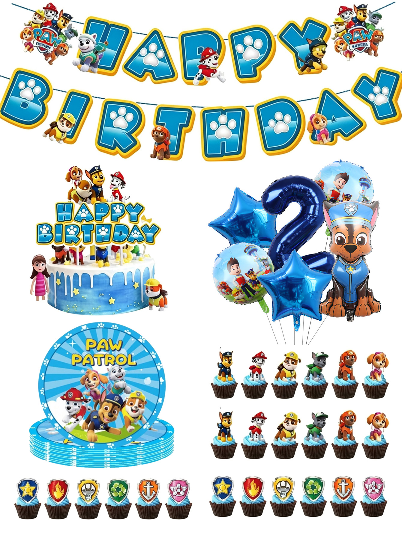 Paw Patrol Birthday Party Deco - Science Of Happiness incelemesi ve fiyatı