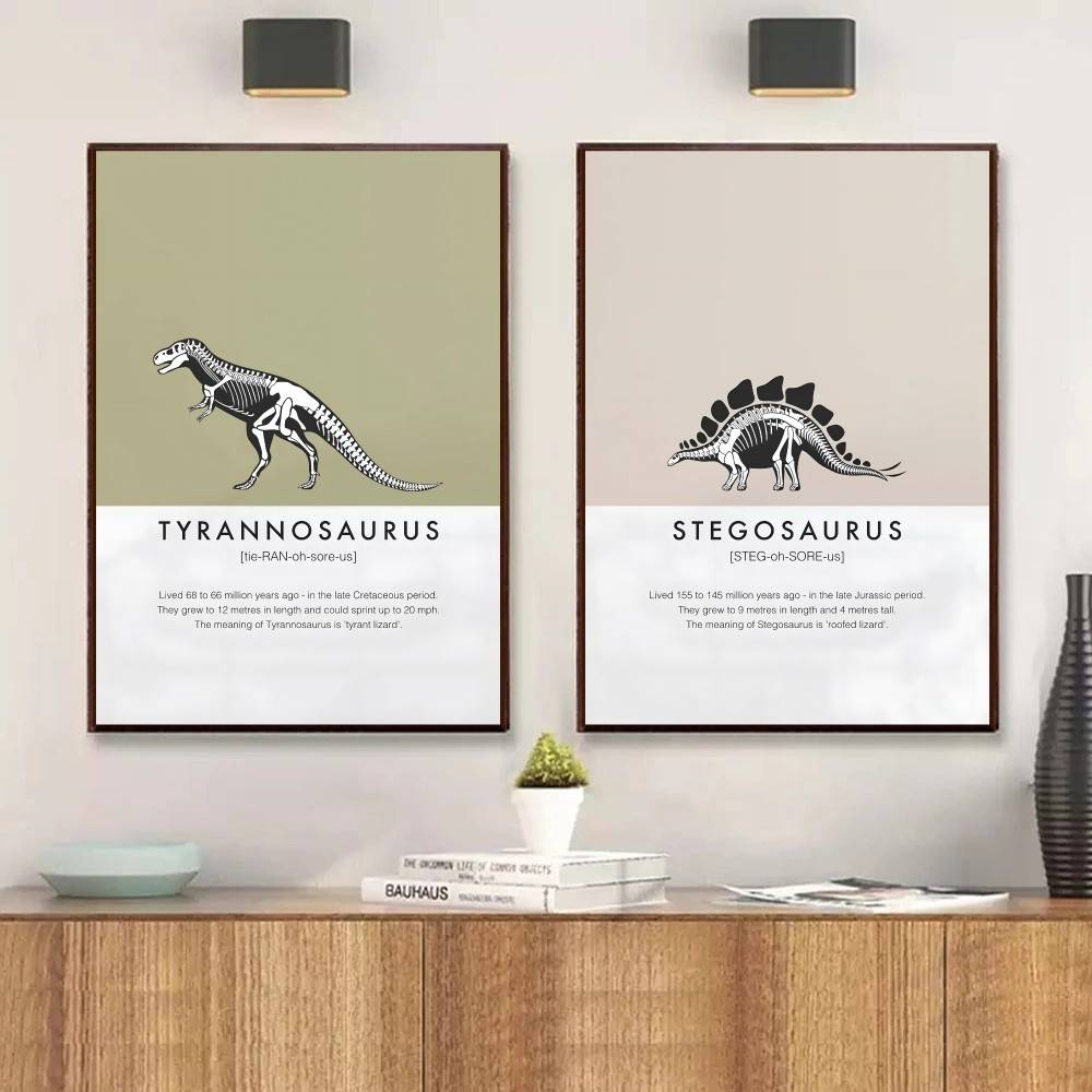 Dinosaur Skeleton Poster Dino  - Science Nursery incelemesi ve fiyatı