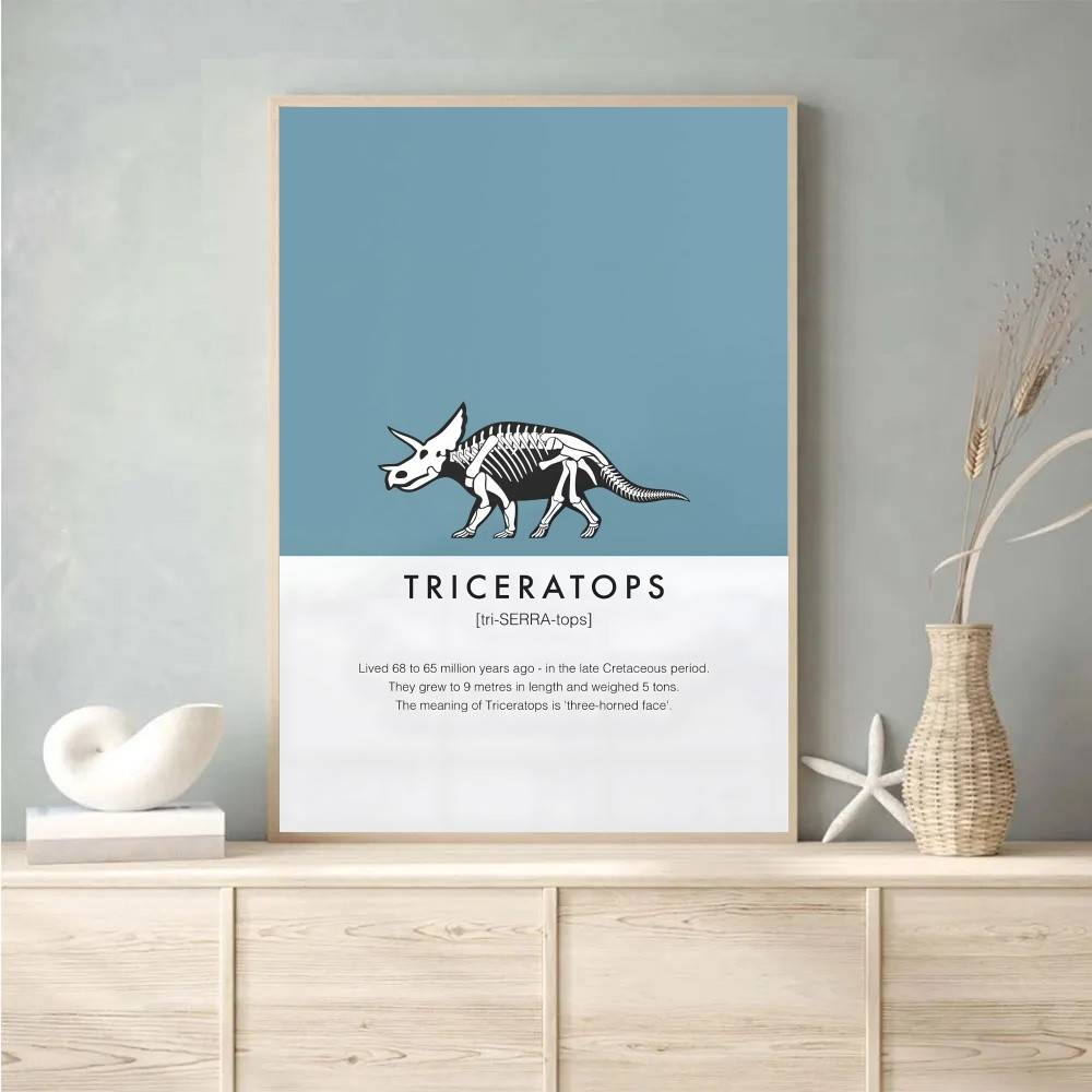 Dinosaur Skeleton Poster Dino  - Science Nursery incelemesi ve fiyatı